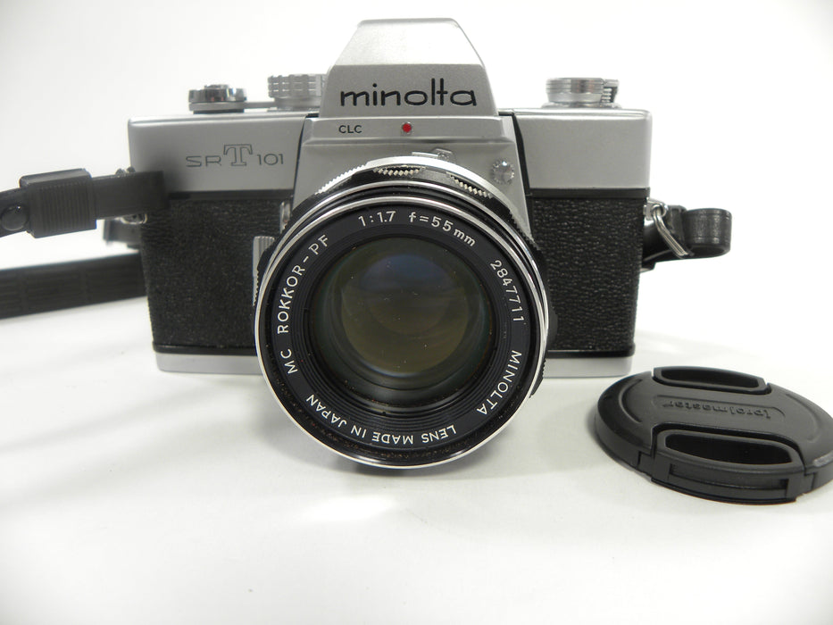 Minolta SRT101 35mm SLR w/MC Rokkor-PF 55mm f1.7