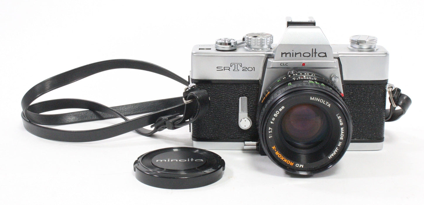 Minolta SRT201 35mm SLR Camera with Rokkor-X 50mm f/1.7 Lens