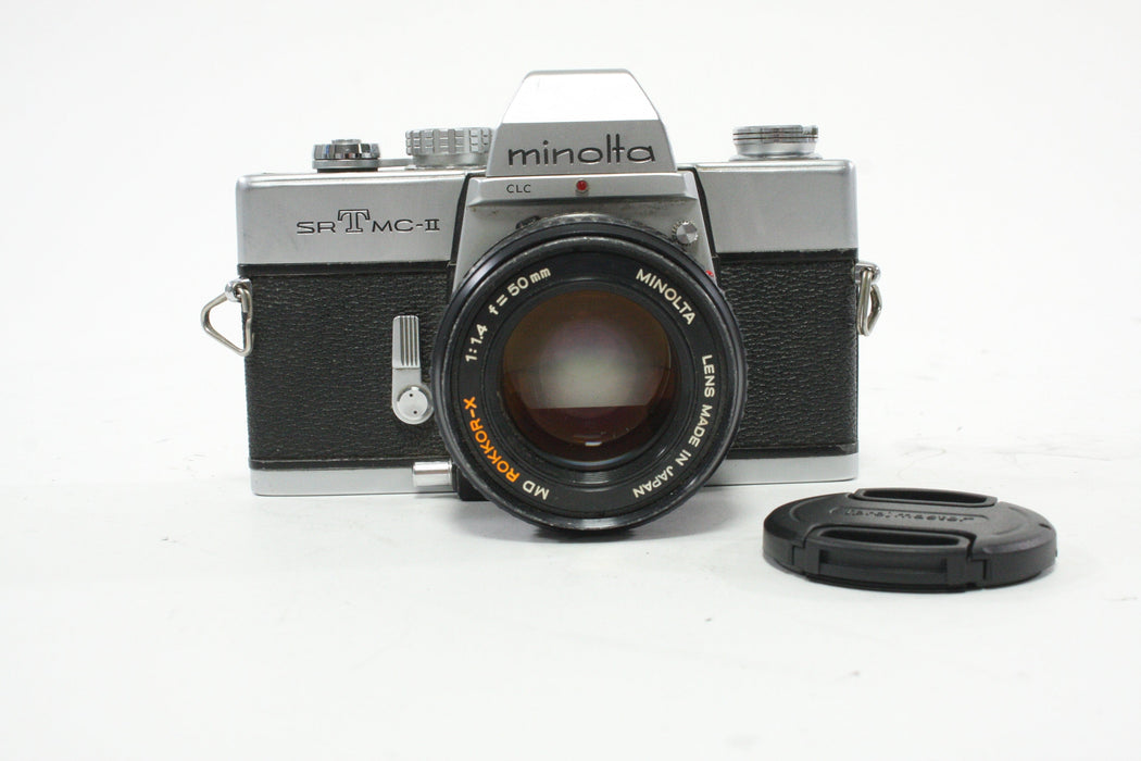 Minolta SRTMC-II 35mm SLR Camera with 50mm f/1.4 Rokkor-X MD Lens
