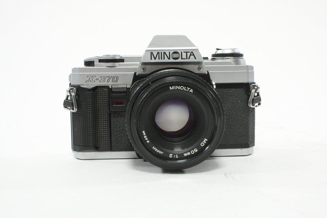 Minolta X-370 35mm SLR Camera with 50mm f/2 MD Lens