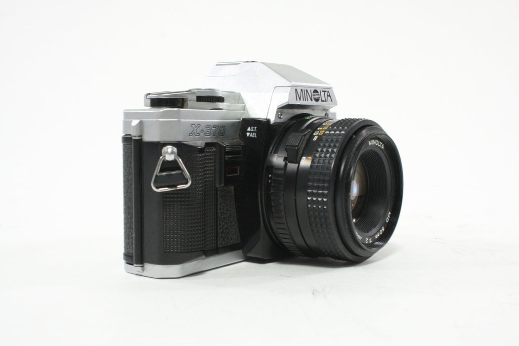 Minolta X-370 35mm SLR Camera with 50mm f/2 MD Lens