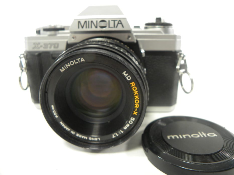 Minolta X-370 35mm SLR w/MD Rokkor-X 50mm f1.7