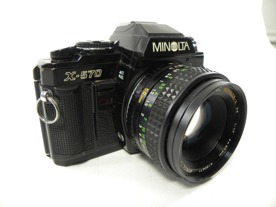 Minolta X-570 35mm SLR w/MC Rokkor-X PF 50mm f1.7