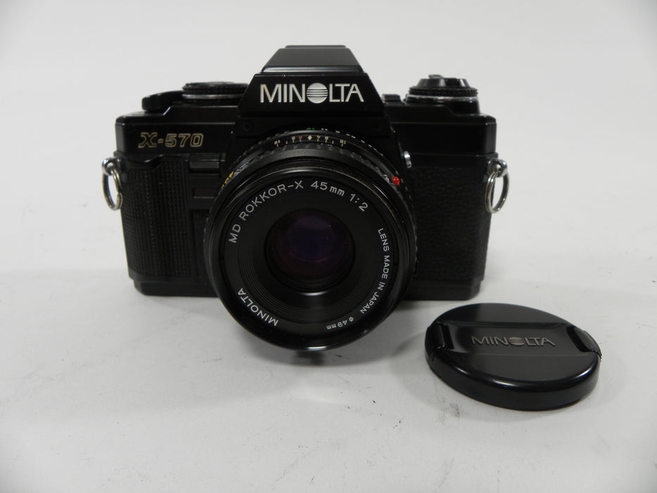 Minolta X-570 35mm SLR w/MD Rokkor-X 45mm f2