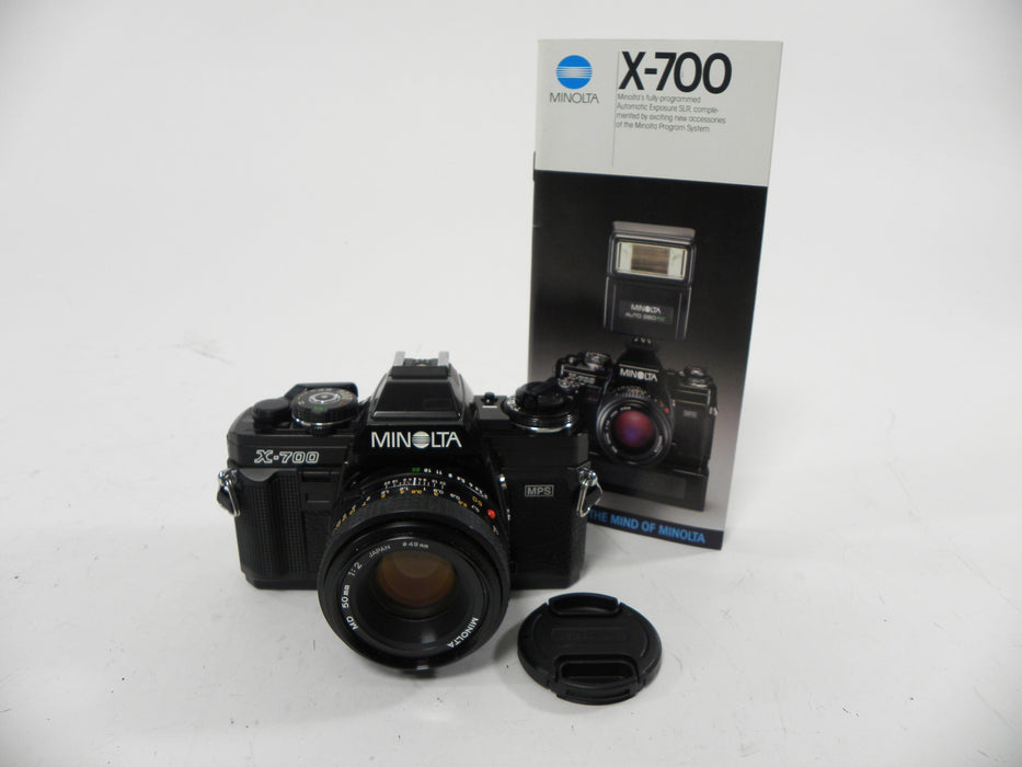 Minolta X-700 35mm SLR Camera w/ MD 50mm f2