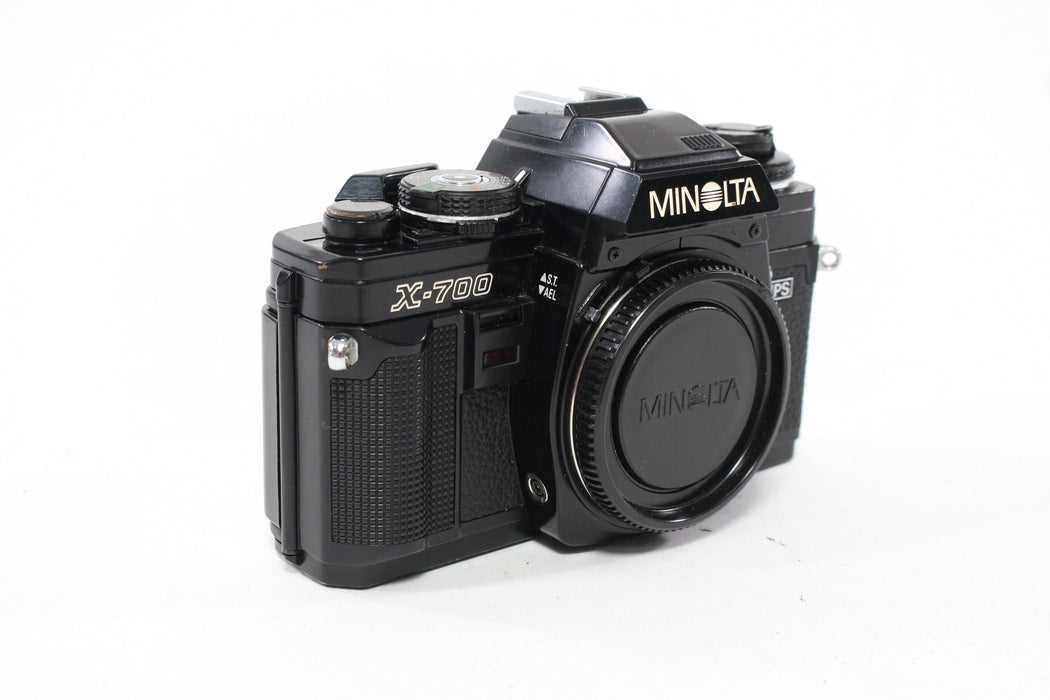 Minolta X-700 35mm SLR Camera with 45mm f/2 Rokkor-X Lens and Case