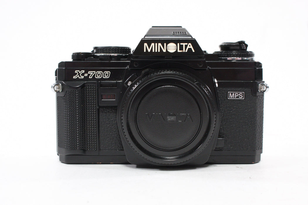 Minolta X-700 35mm SLR Camera with 45mm f/2 Rokkor-X Lens and Case