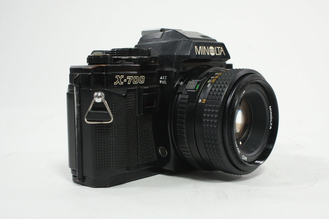 Minolta X-700 SLR Camera with 50mm f/2 MD Lens
