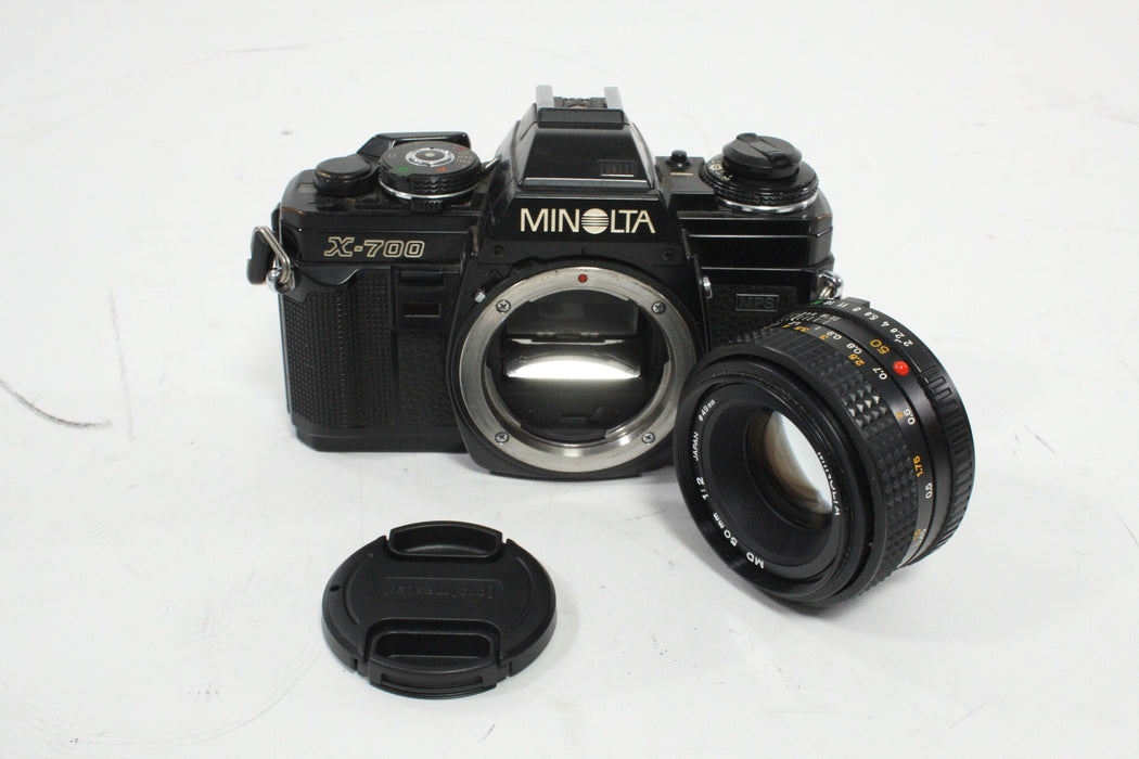 Minolta X-700 SLR Camera with 50mm f/2 MD Lens