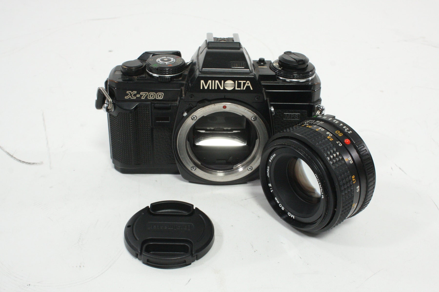 Minolta X-700 SLR Camera with 50mm f/2 MD Lens