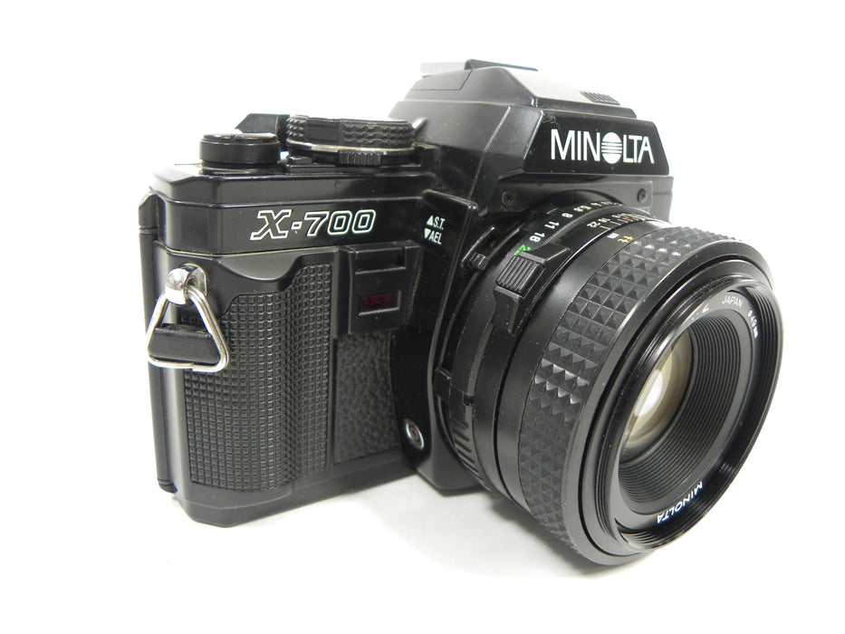 Minolta X-700 SLR Camera with 50mm f/2 MD Lens