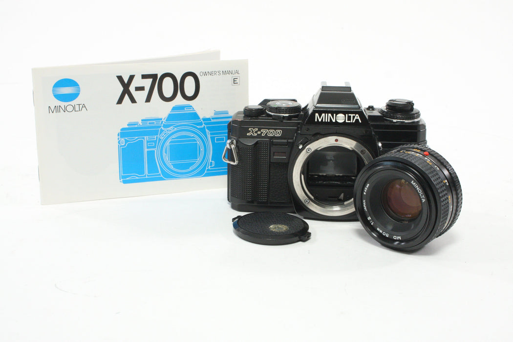 Minolta X700 35mm SLR Camera with a 50mm f/2.0 Lens