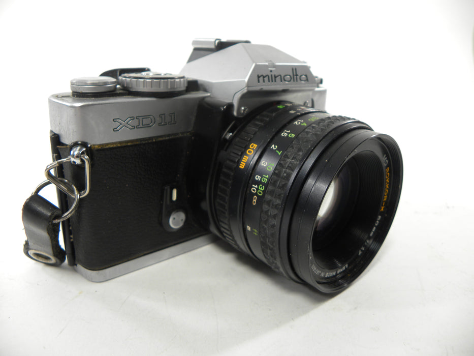Minolta XD-11 35mm SLR w/MD Rokkor-X 50mm f1.7