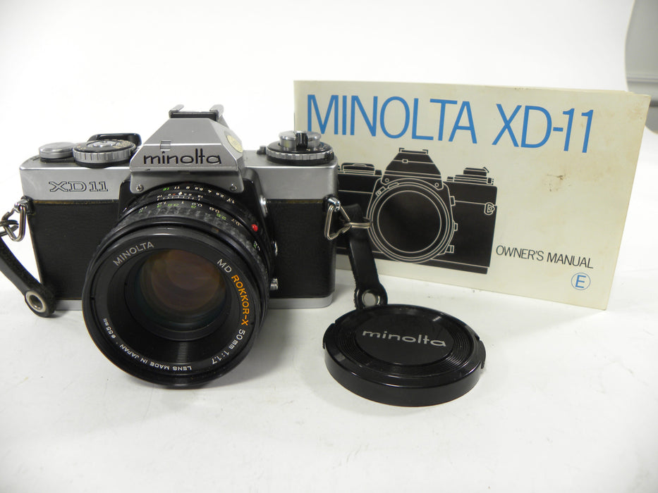 Minolta XD-11 35mm SLR w/MD Rokkor-X 50mm f1.7