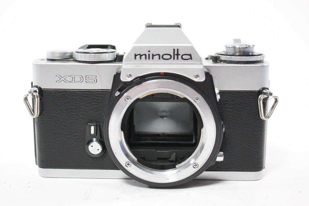 Minolta XD5 35mm SLR Camera with Minolta 50mm f/1.7 Rokkor-X Lens