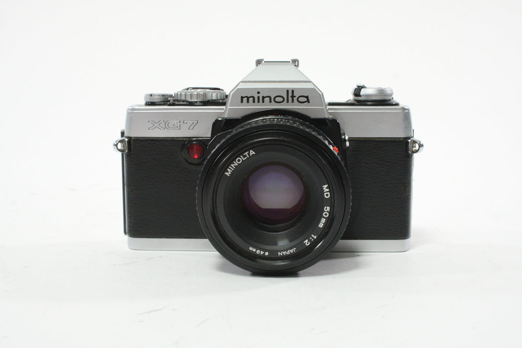 Minolta XG 7 35mm SLR Camera with 50mm f/2 MD Lens