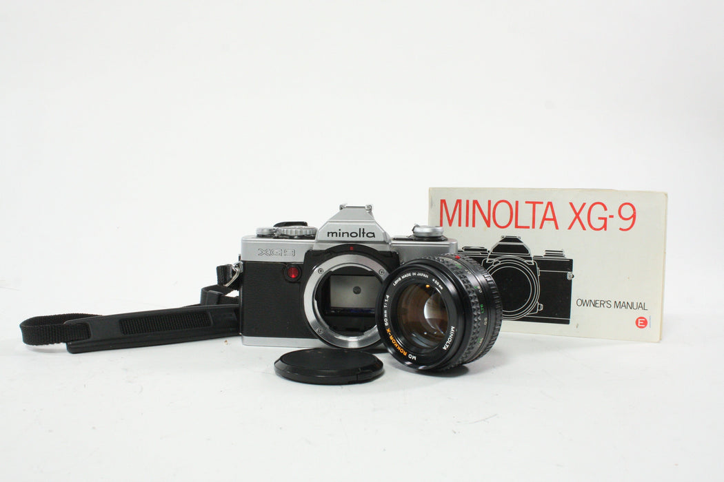 Minolta XG-9 35mm SLR Camera with a 50mm f/1.4 Lens