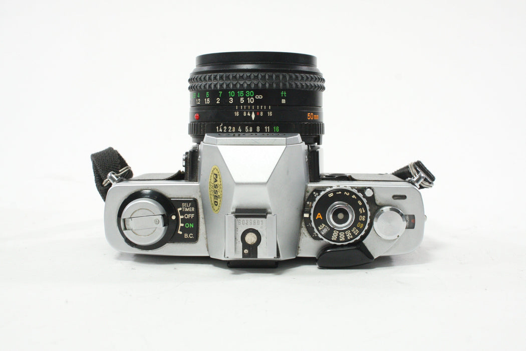 Minolta XG-9 35mm SLR Camera with a 50mm f/1.4 Lens