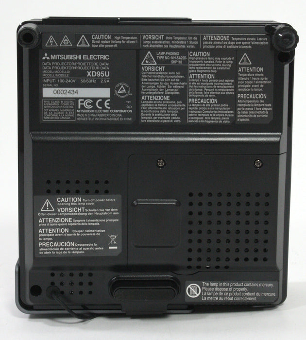 Mitsubishi Projector - Model XD95U