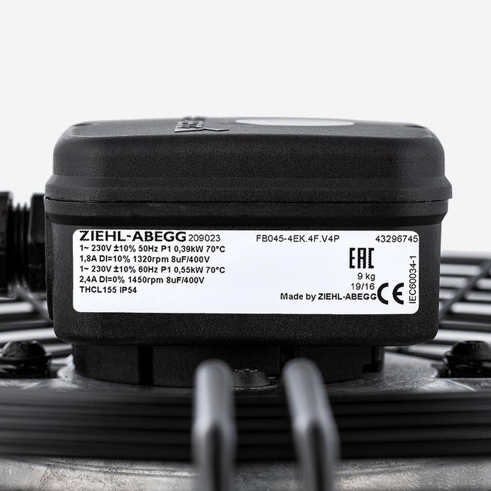 FB045-4EK.4F.V4P ZIEHL-ABEGG Axial Fan 0.41kW 230V 1.9A 1320rpm