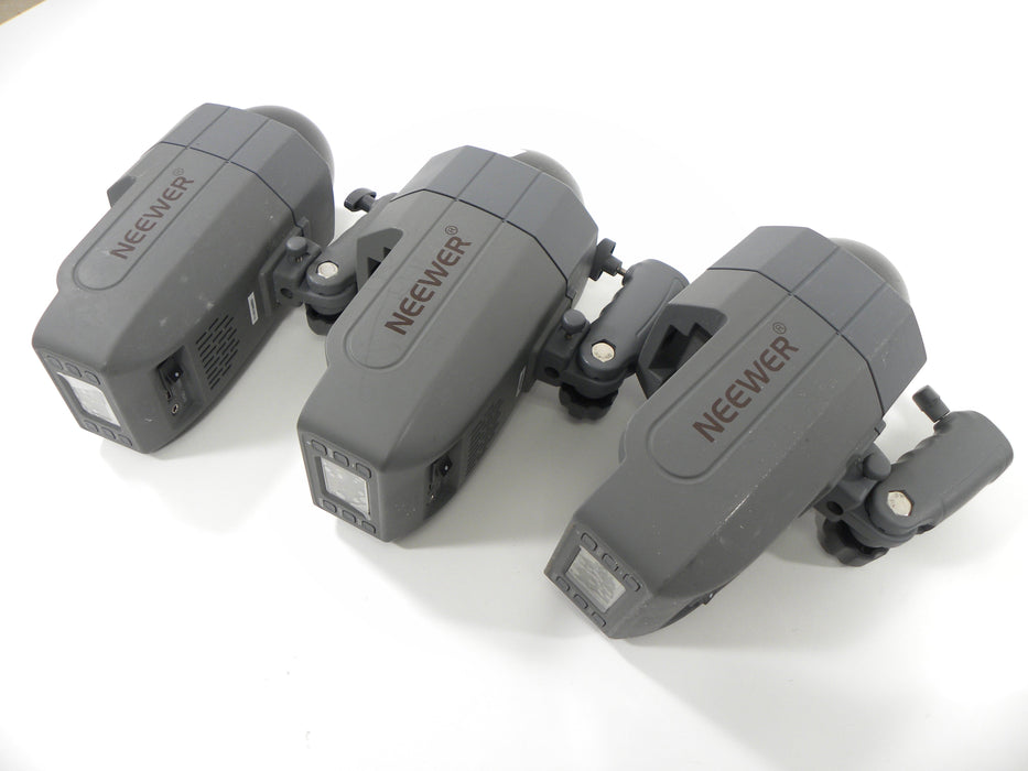 Neewer Vision 5 TTL Strobes x3 w/AC Adapters/ Strobe Reflectors/Transmitters