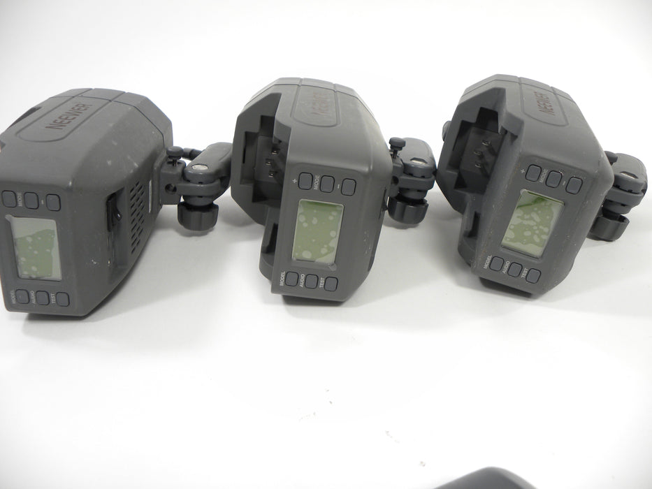Neewer Vision 5 TTL Strobes x3 w/AC Adapters/ Strobe Reflectors/Transmitters