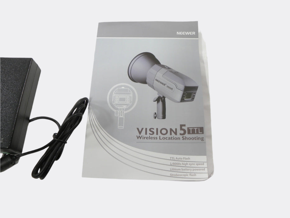 Neewer Vision 5 TTL Strobes x3 w/AC Adapters/ Strobe Reflectors/Transmitters