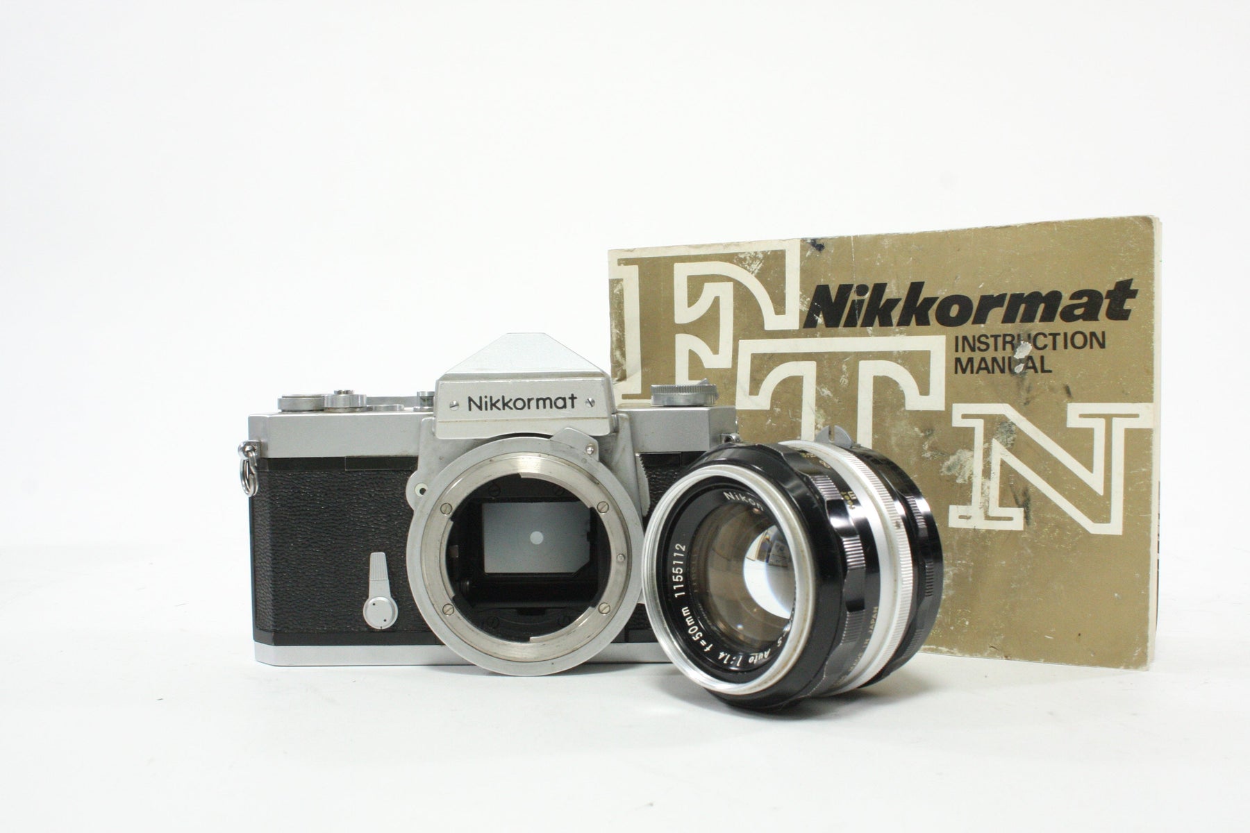 Nikkormat FTN 35mm SLR Camera with Nikon 50mm f/1.4 Lens AS-IS