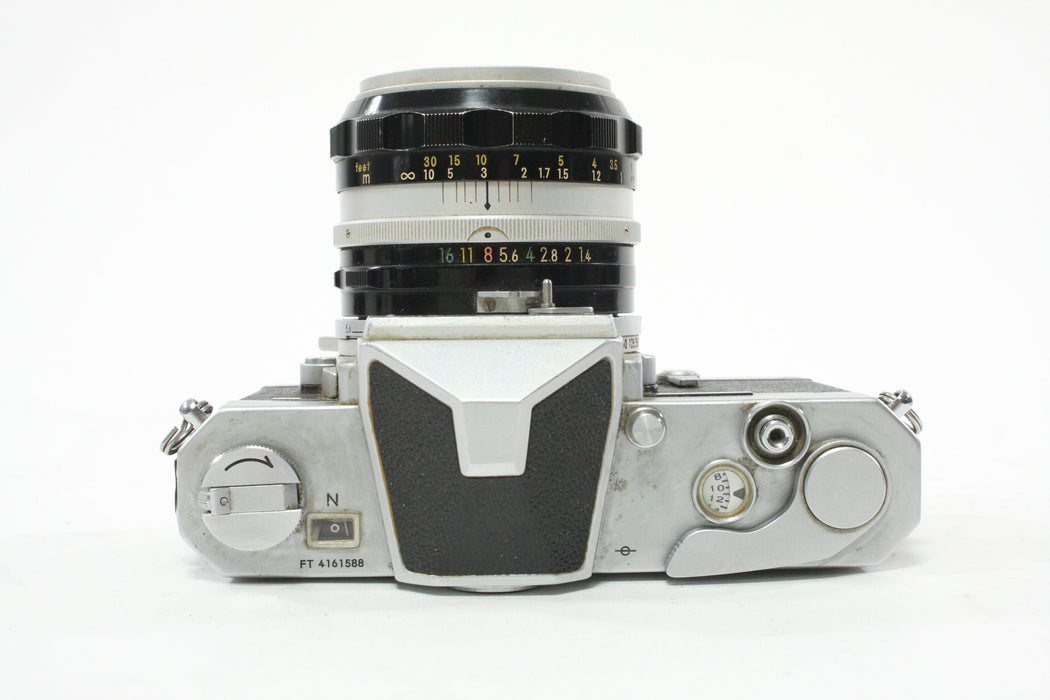 Nikkormat FTN 35mm SLR Camera with Nikon 50mm f/1.4 Lens AS-IS