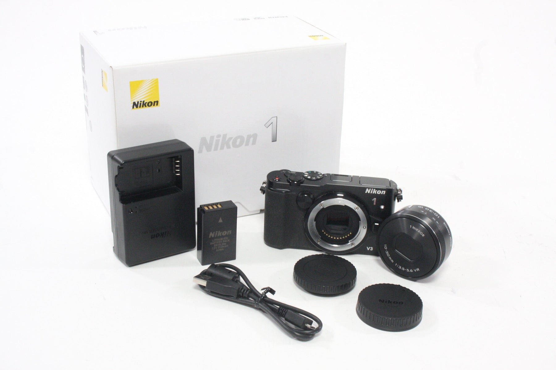 Nikon 1 V3 Mirrorless Digital with 10-30mm f/3.5-5.6 PD Zoom Lens & SC # 4,314