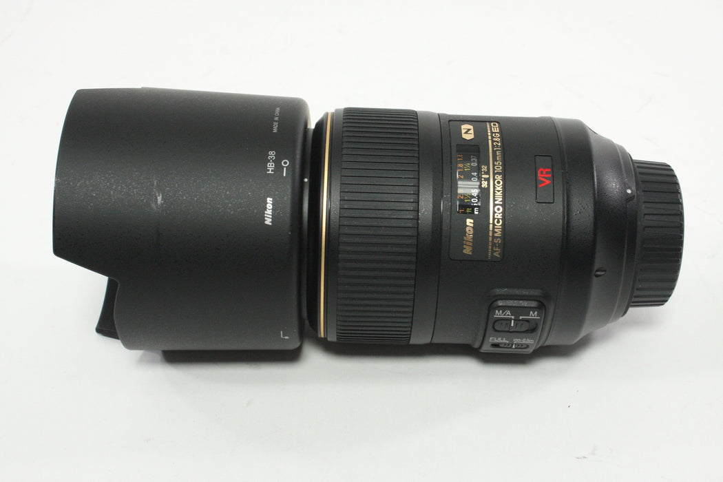 Nikon 105mm f/2.8 G ED VR N AF-S Micro SWM IF-ED Lens for Nikon F Mount