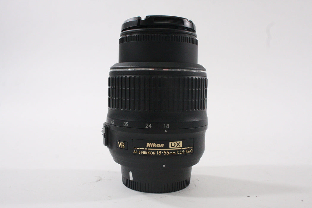 Nikon 18-55mm f/3.5-5.6 G VR AF-S APS-C DX Lens for Nikon F Mount