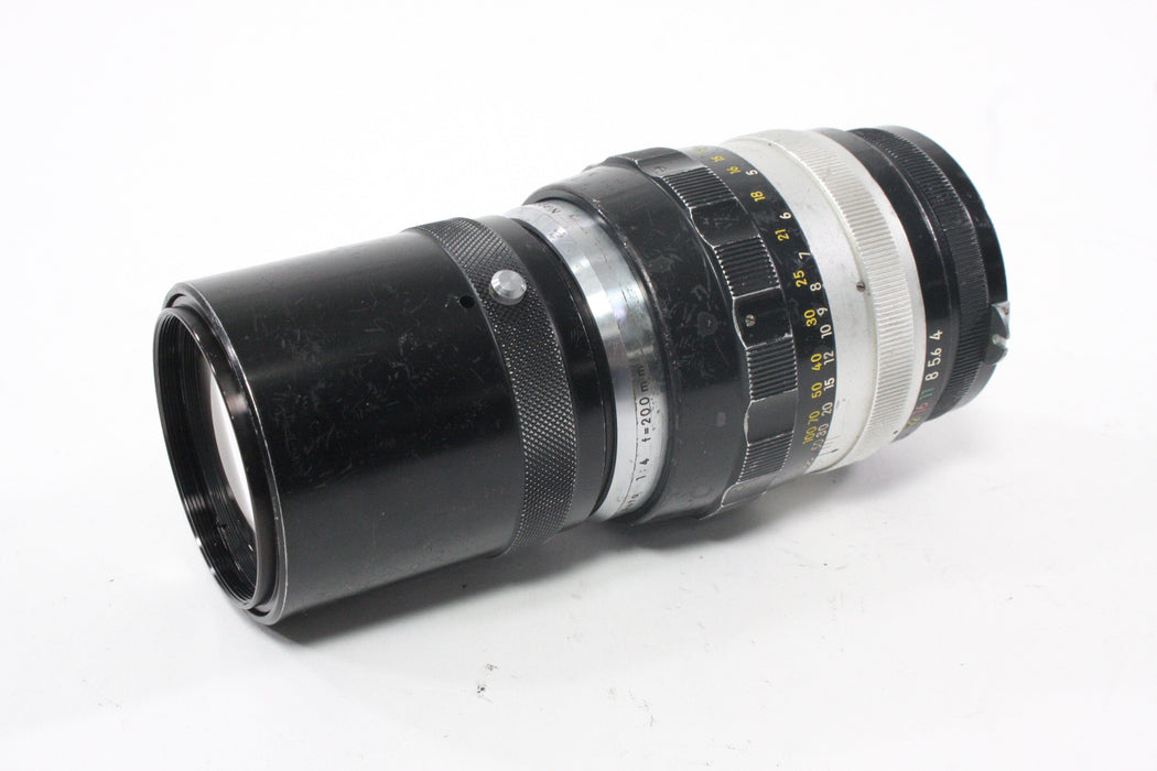 Nikon 200mm f/4 Nikkor-Q Non-AI Lens for Nikon F Mount