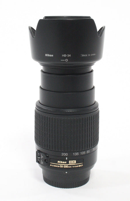 Nikon 55-200mm f/4-5.6 G AF-S ED DG Lens Non-VR for Nikon F mount