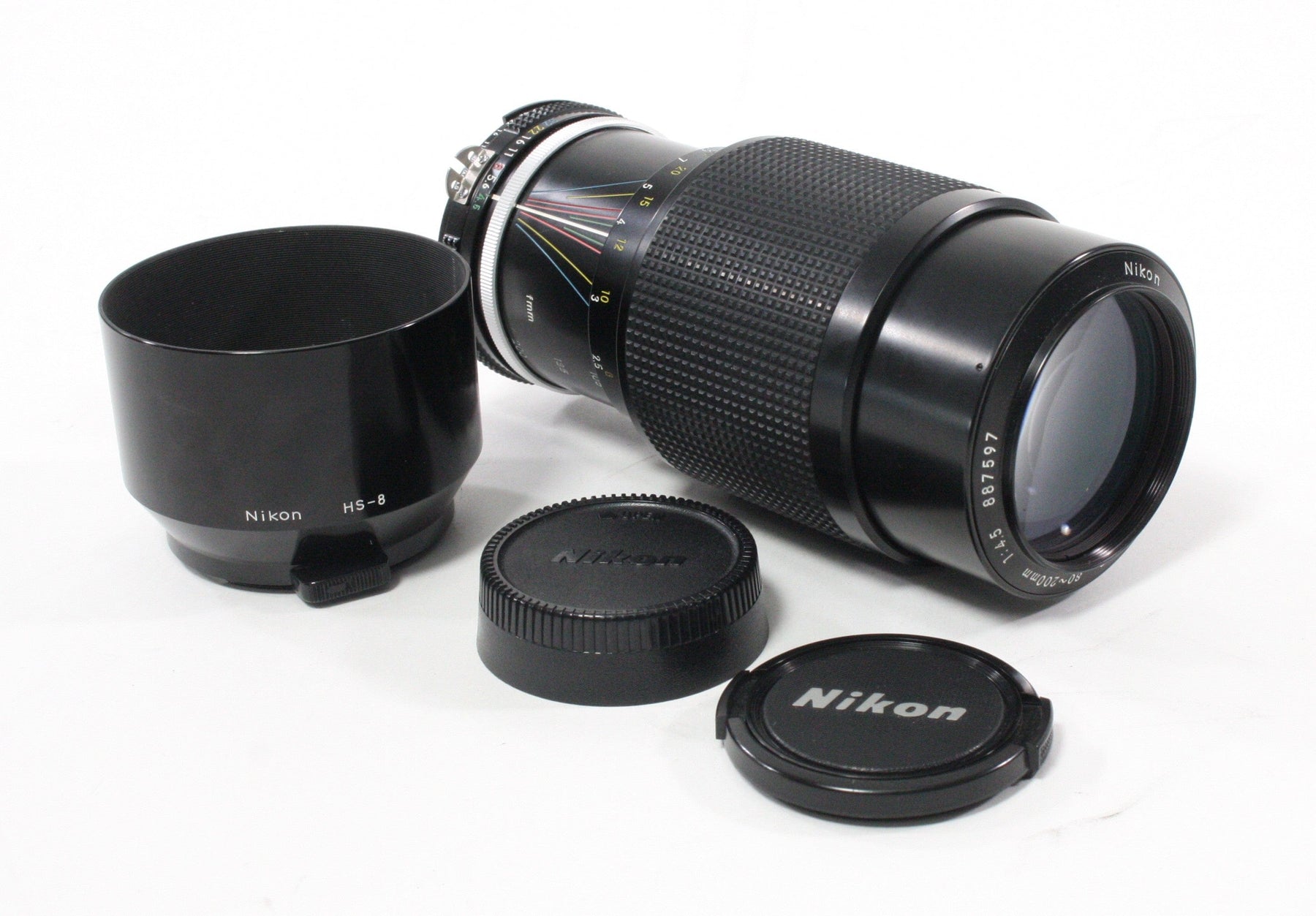 Nikon 80-200mm f/4.5 Ai for Nikon F Mount with HS-8 Hood