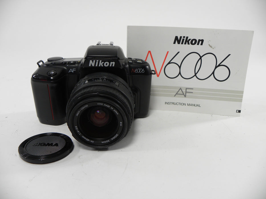 Nikon AF N6006 35mm SLR w/Sigma 35-80mm f4-5.6