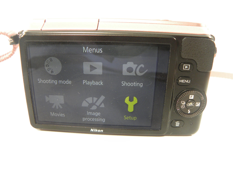 Nikon Coolpix 1 S1 10.1mp Digital Mirrorless w/11-27.5  f3.5-5.6 lens (Pink)