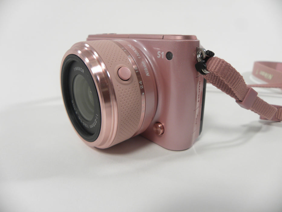 Nikon Coolpix 1 S1 10.1mp Digital Mirrorless w/11-27.5  f3.5-5.6 lens (Pink)