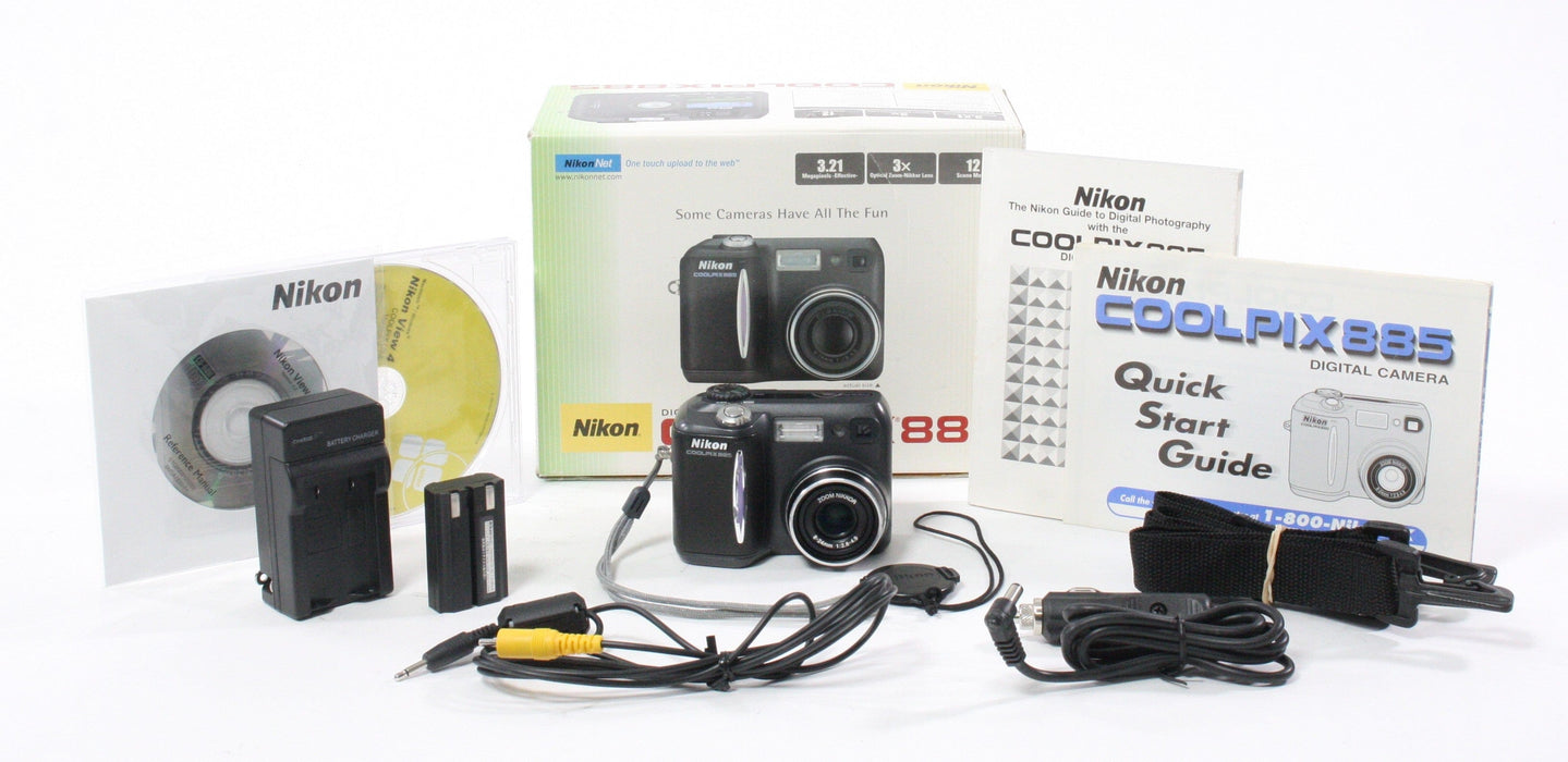 Nikon Coolpix 885 Digital Camera 3x Zoom 3.21mp