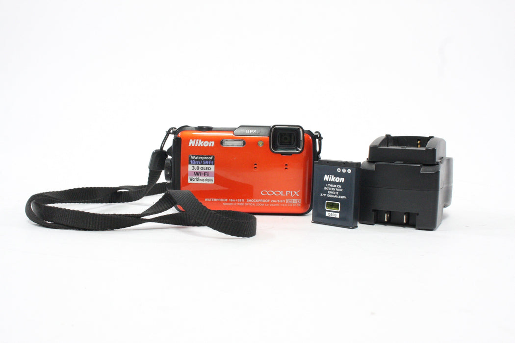 Nikon Coolpix AW110 Digital Point-and-Shoot Camera 5x Zoom 16mp