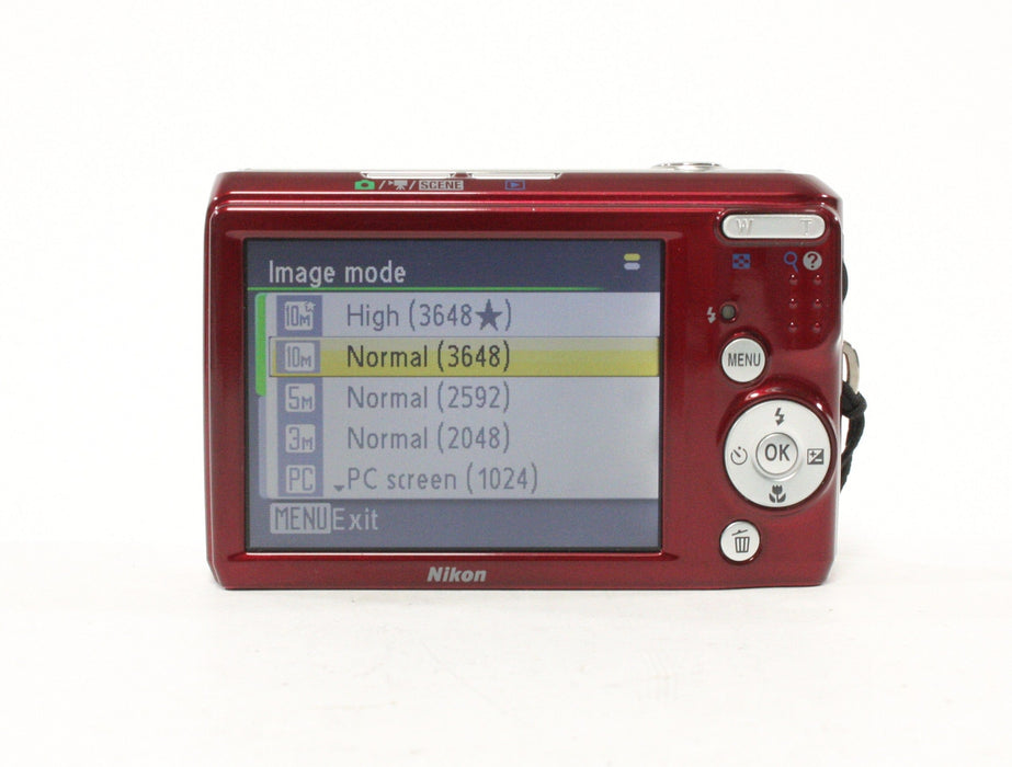 Nikon Coolpix L20 Digital Camera 5x Zoom 14.0mp (Red)