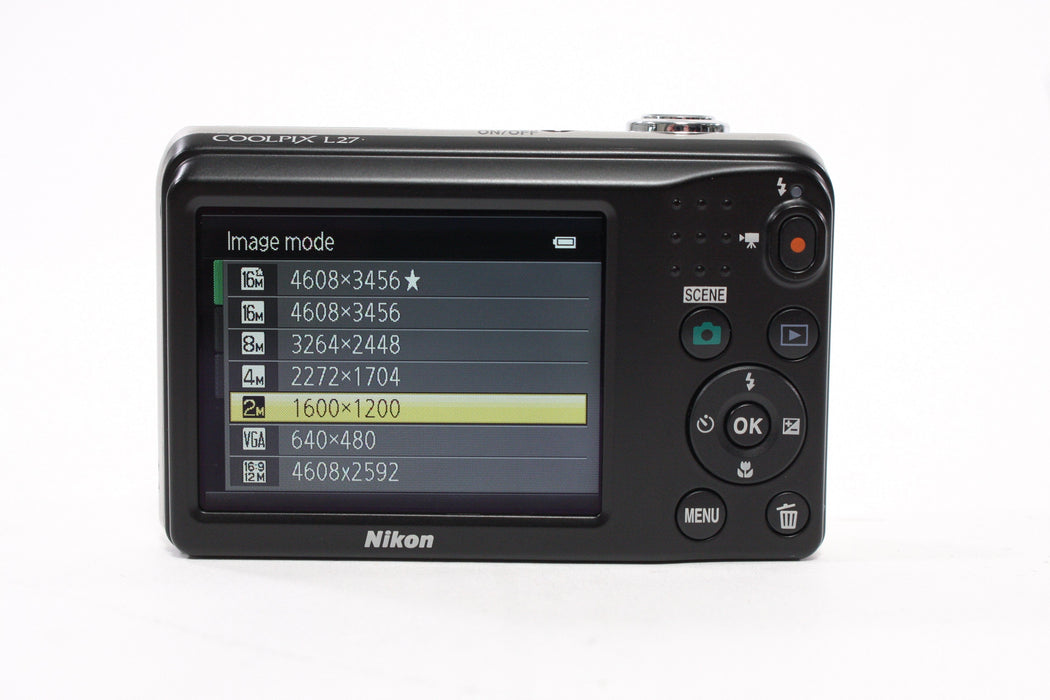Nikon Coolpix L27 Digital Point-and-Shoot Camera 5x Zoom 16.1mp
