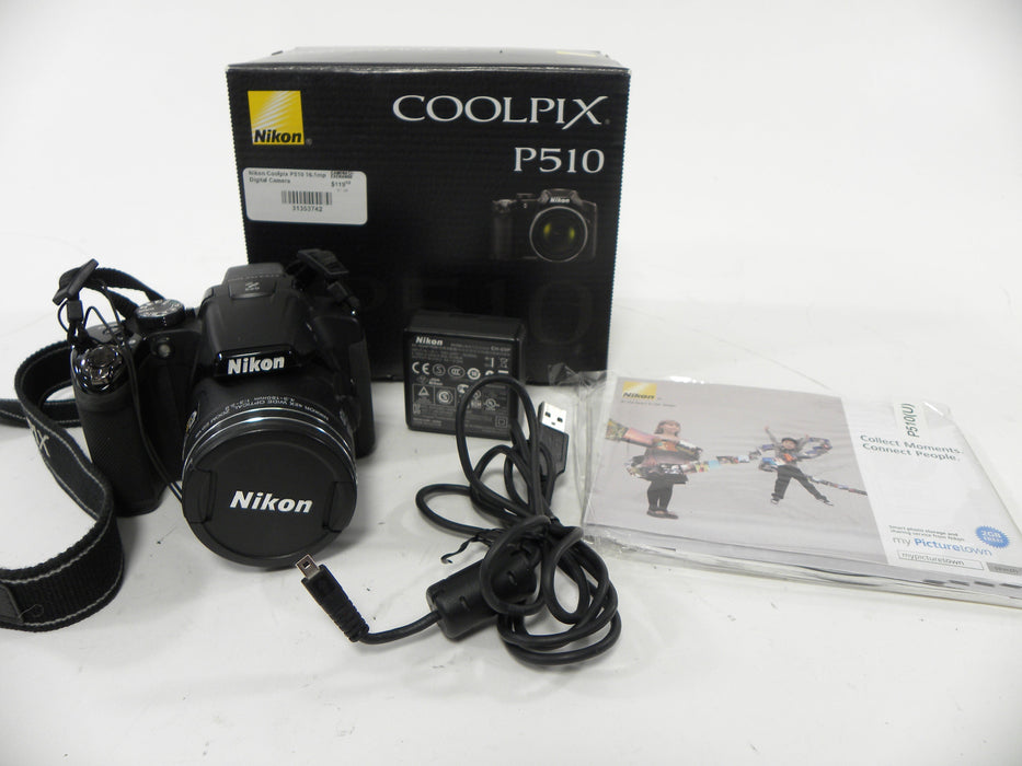 Nikon Coolpix P510 16.1mp Digital Camera