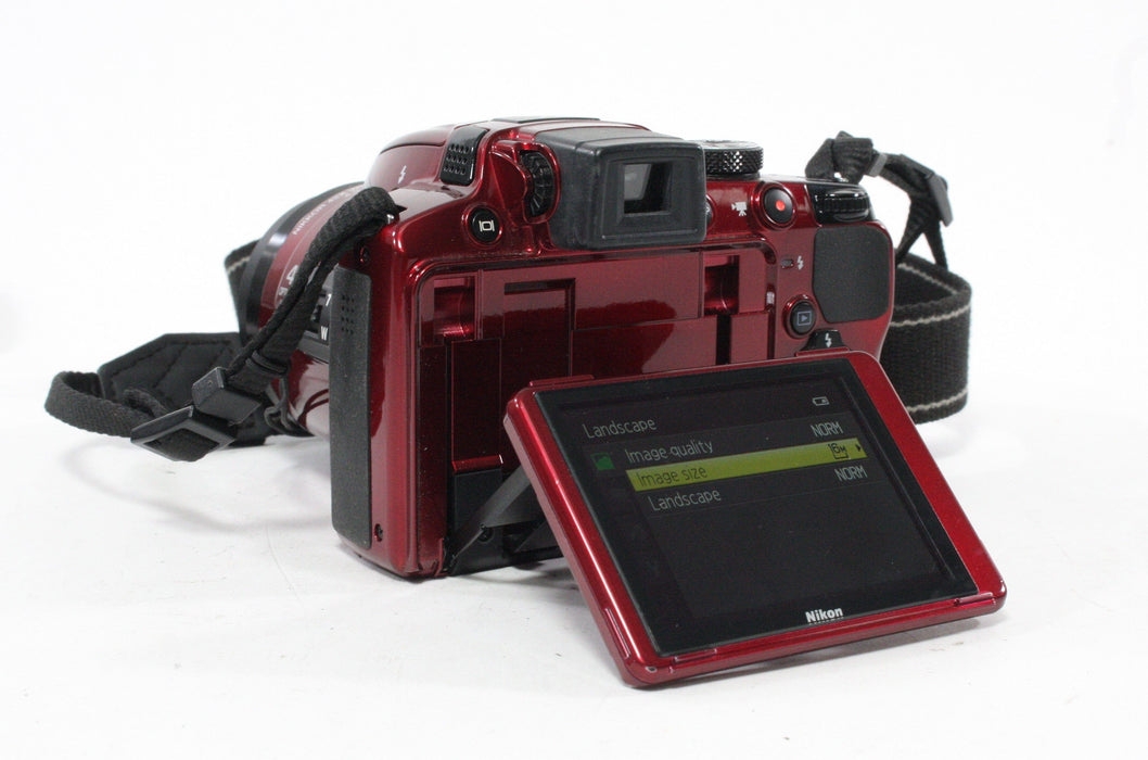 Nikon Coolpix P510 Digital Camera 42x Zoom 16.1mp (Red)