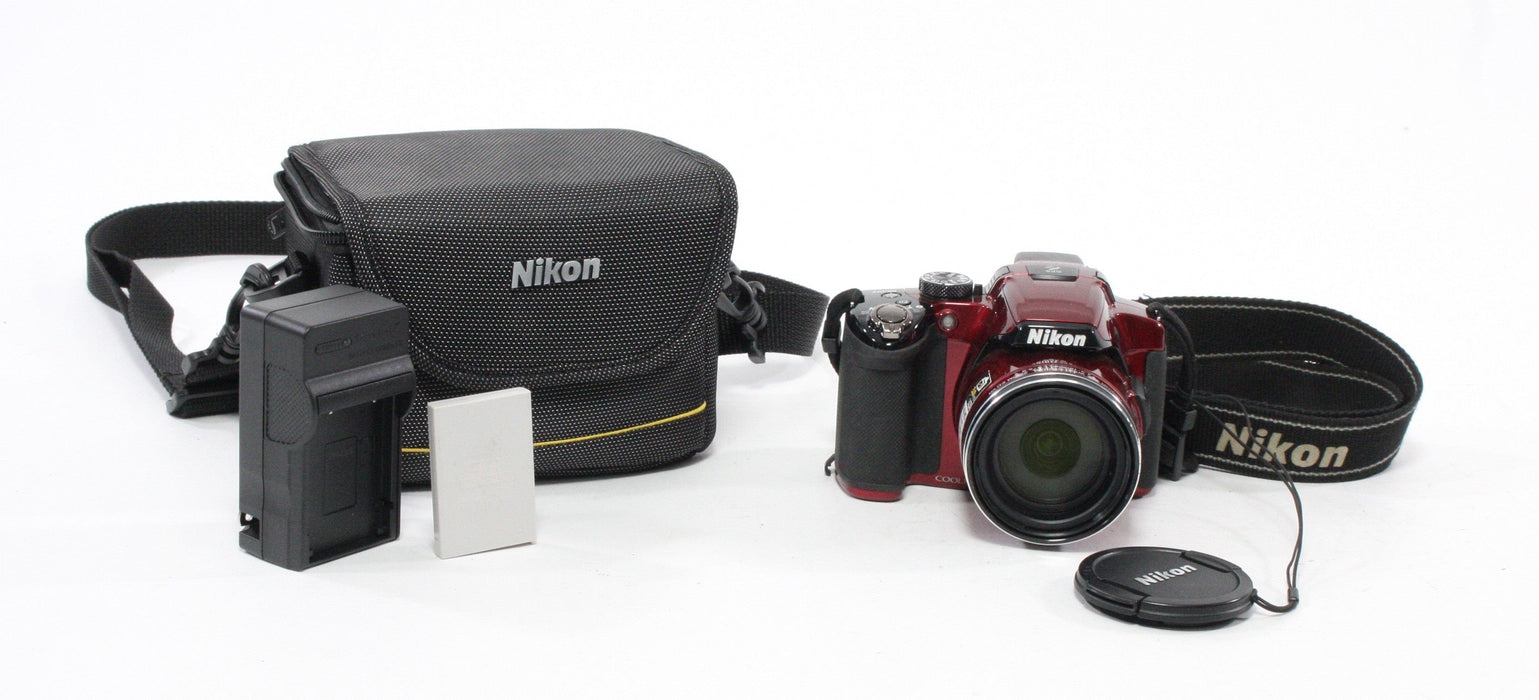 Nikon Coolpix P510 Digital Camera 42x Zoom 16.1mp (Red)