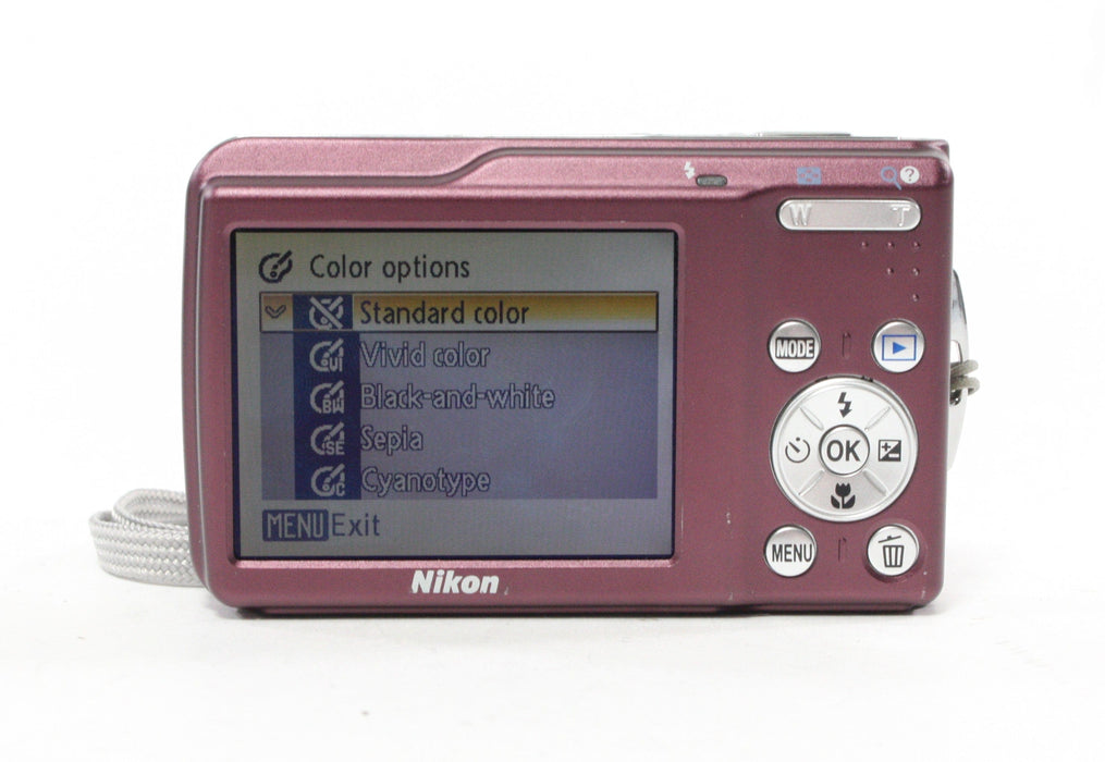 Nikon Coolpix S210 Digital Point-and-Shoot Camera 3x Zoom 8mp (Purple)