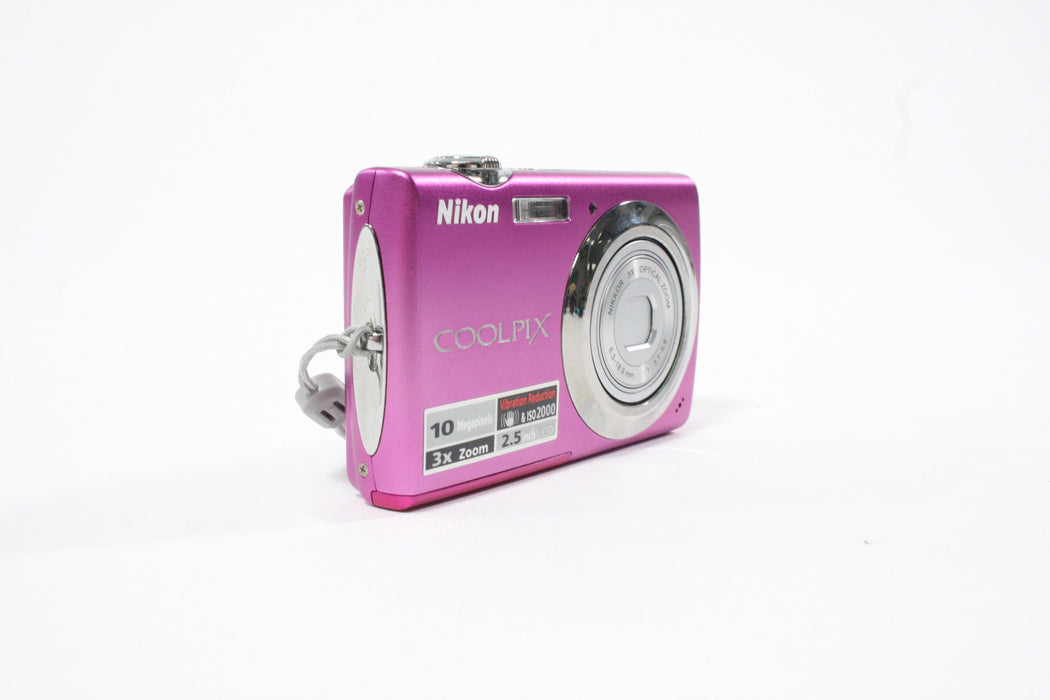 Nikon Coolpix S220 Digital Point-and-Shoot Camera 3x Zoom 10mp (Pink) AS-IS