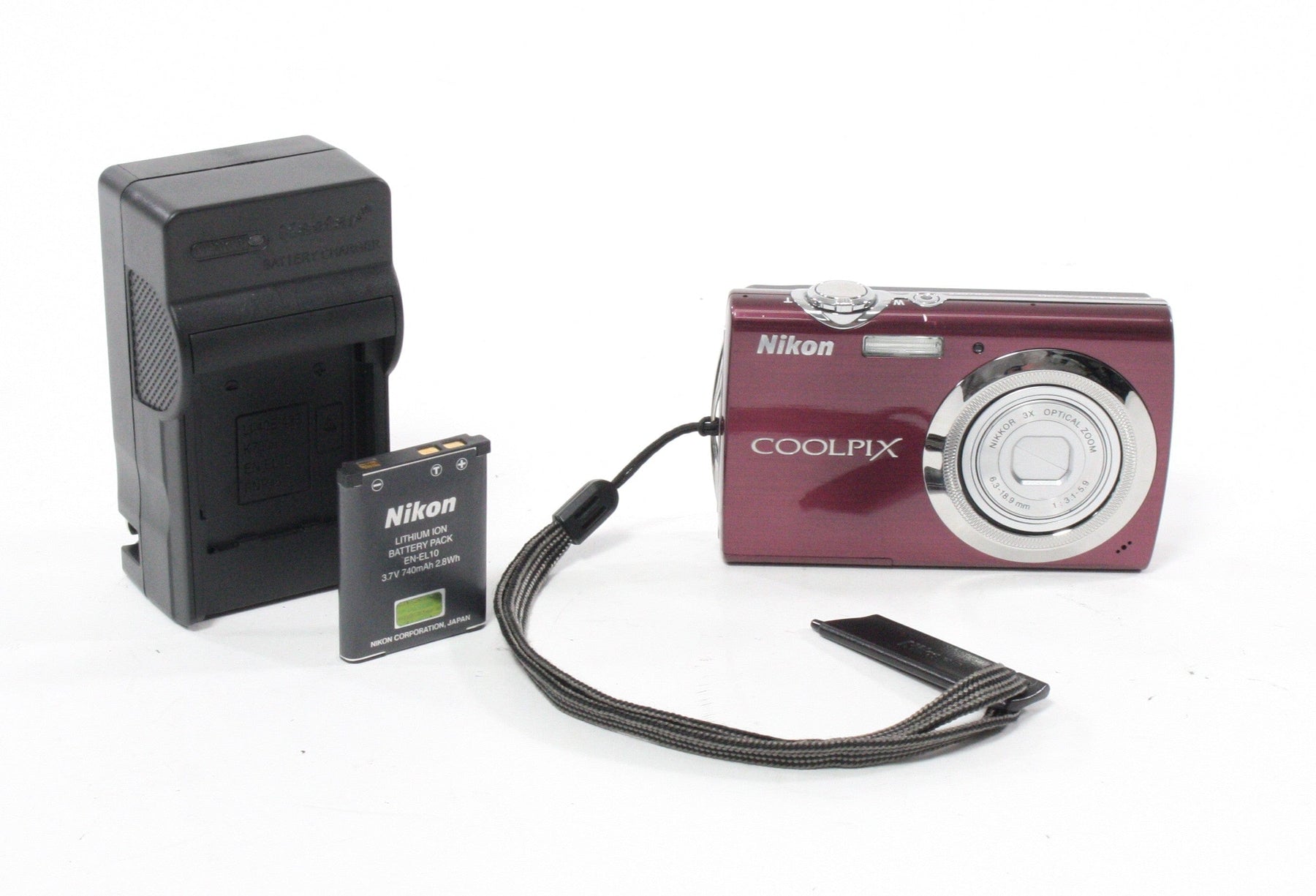 Nikon Coolpix S230 Touch Screen Digital Point-and-Shoot 3x Zoom 10mp (Purple)