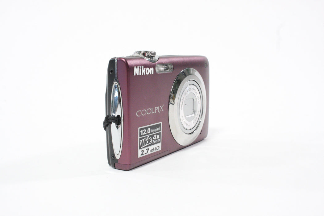 Nikon Coolpix S3000 Digital Point-and-Shoot 4x Zoom 12mp (Purple) AS-IS