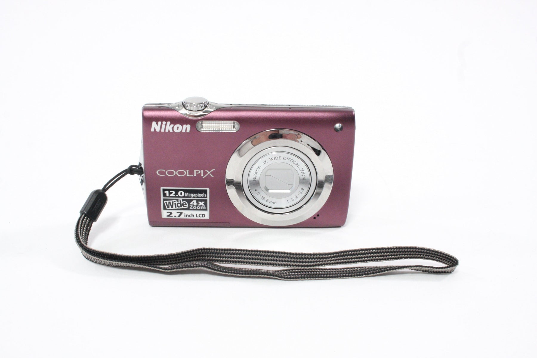 Nikon Coolpix S3000 Digital Point-and-Shoot 4x Zoom 12mp (Purple) AS-IS
